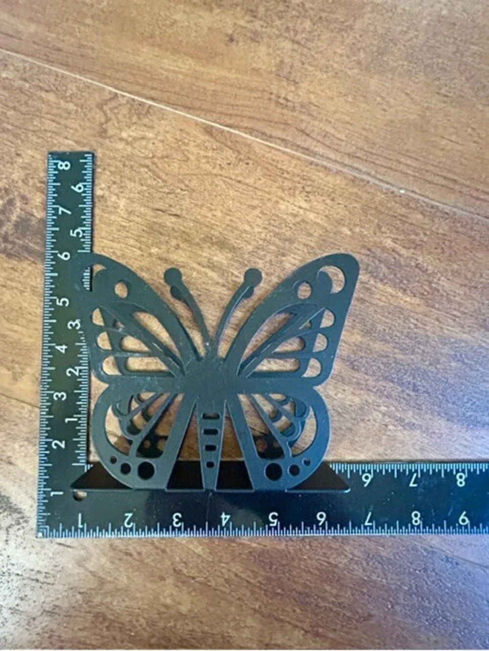 Black Metal Butterfly Napkin Holder